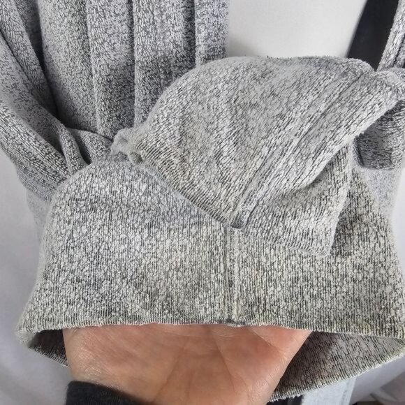 Natori Gray Rayon Blend Robe Sz L Comfy Oversized Wrap Belted Lounge Sleep - Picture 9 of 10